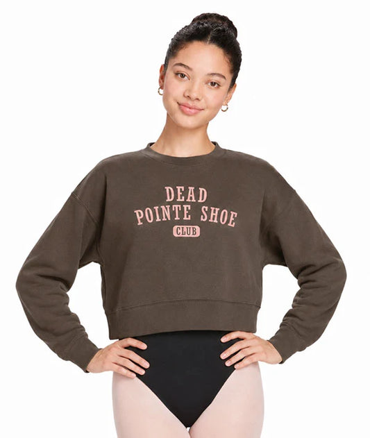 Covet Dance Dead Pointe Shoe Club Crop Crewneck, DPSC-CSS