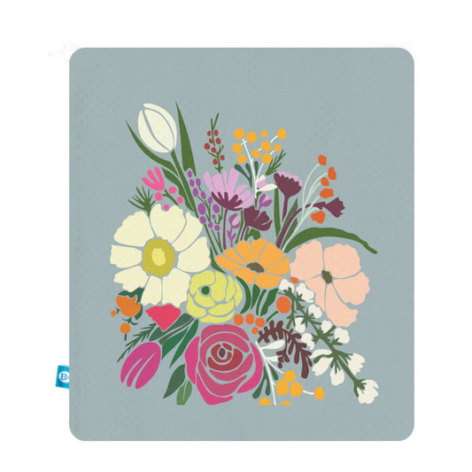 B Plus Printworks Printed Mesh Bag, Sage 880PAT06