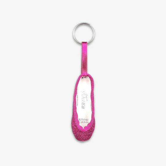 So Danca Mini Glitter Pointe Shoe Keychain, KC40G