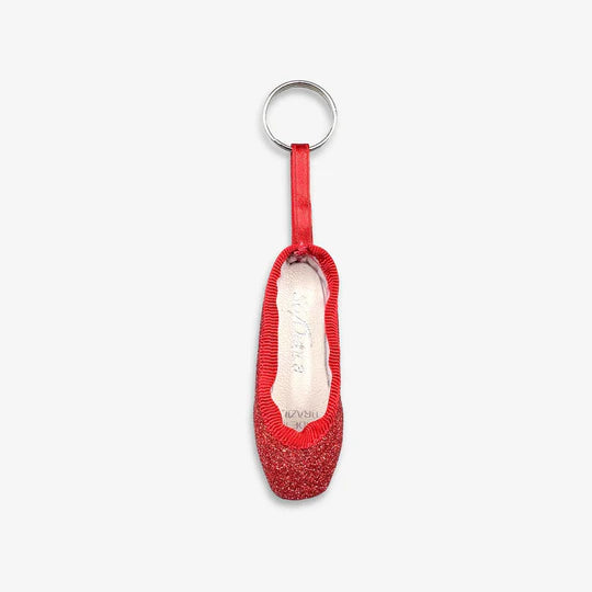 So Danca Mini Glitter Pointe Shoe Keychain, KC40G