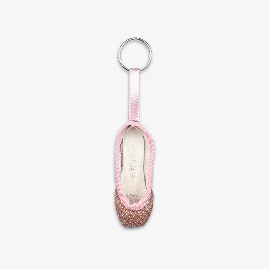 So Danca Mini Glitter Pointe Shoe Keychain, KC40G