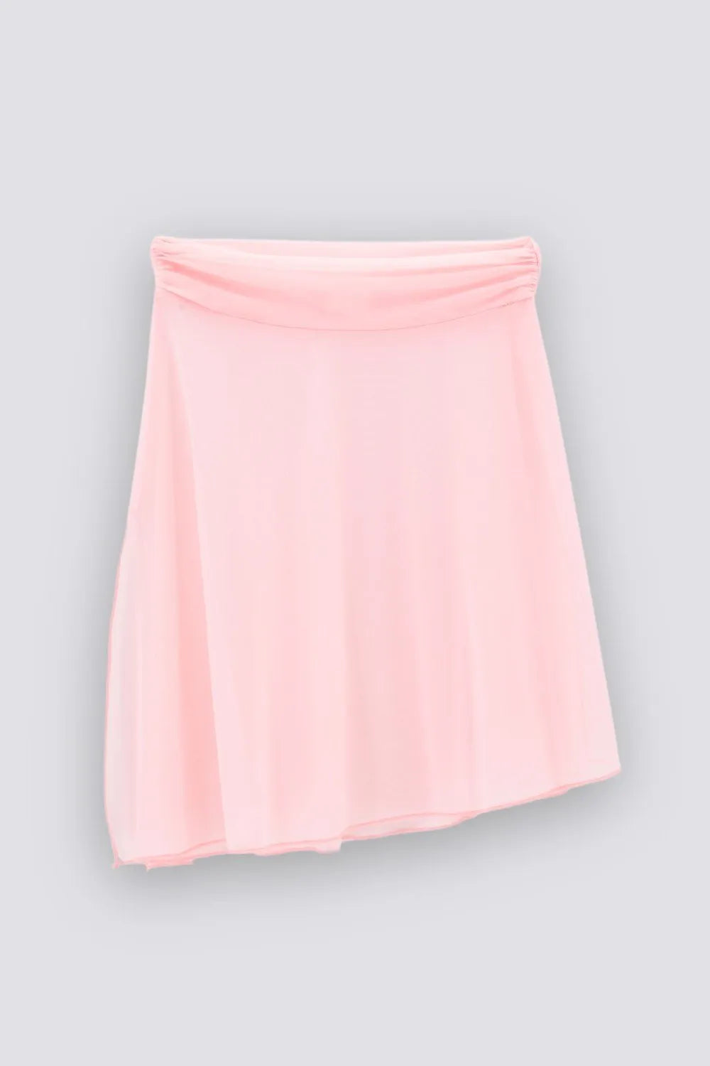 AK Dancewear Keira Asymmetrical Pull-On Skirt, Pink SC2502