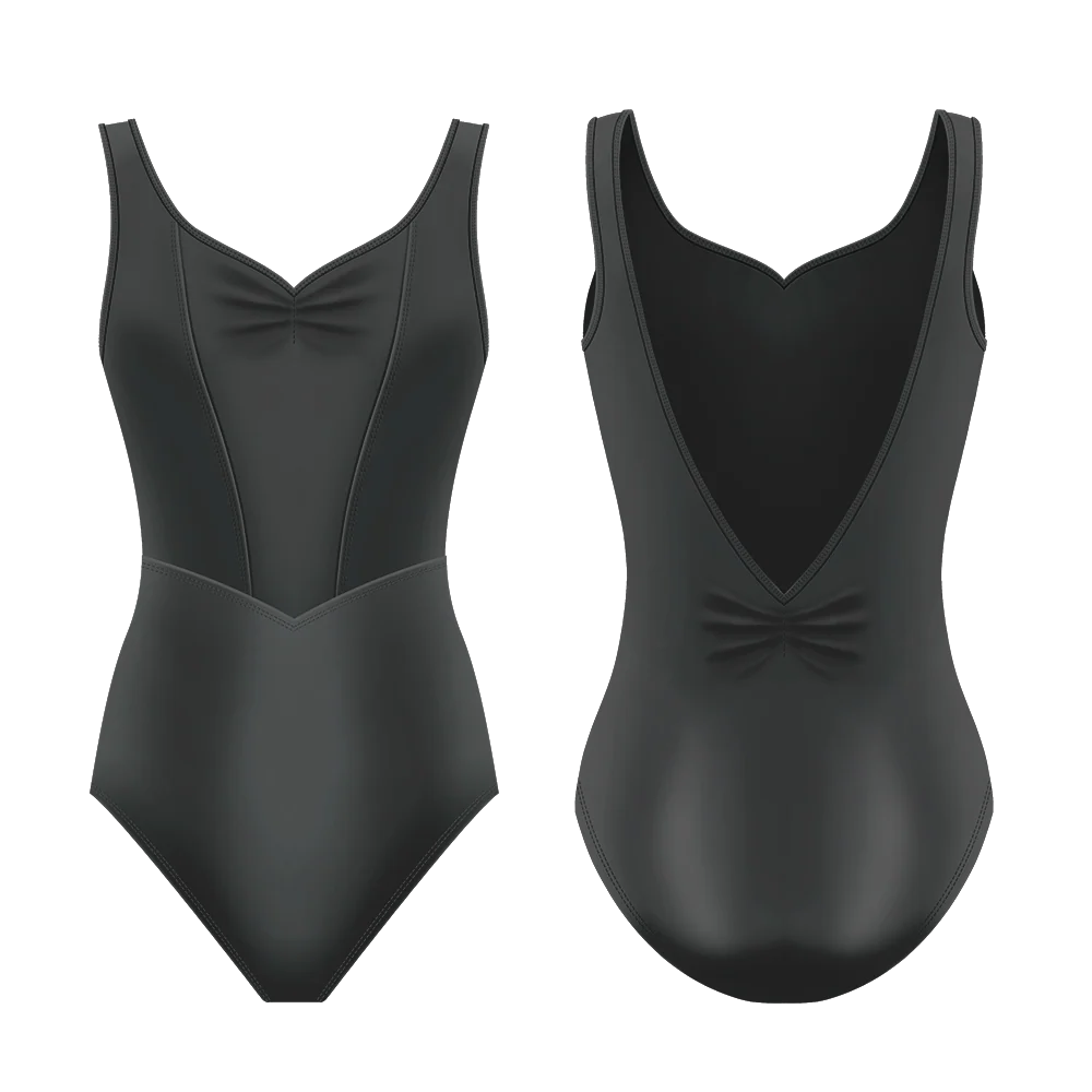 Danse De Paris Margot Tank Leotard, Jet L0026L