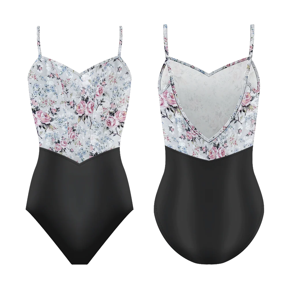 Danse De Paris Demi Jardin Camisole Leotard, Lilas Ebony L0112L