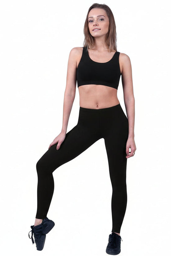 Brushed Cotton Ankle Dance Leggings Layla, LUB233