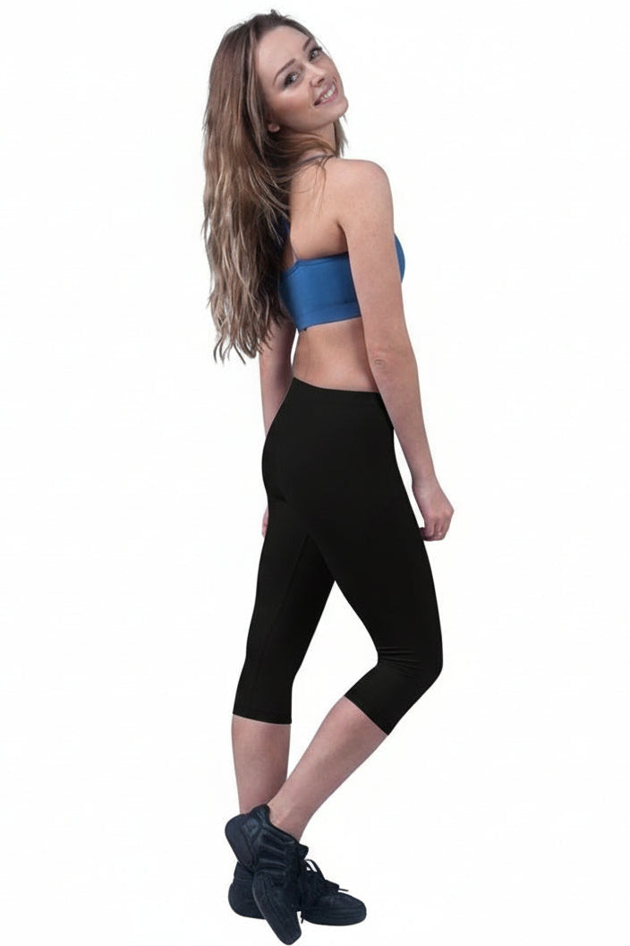 Lulli Brushed Cotton Capri Dance Leggings Rayna, LUB234