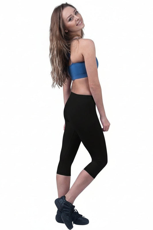 Lulli Brushed Cotton Capri Dance Leggings Rayna, LUB234