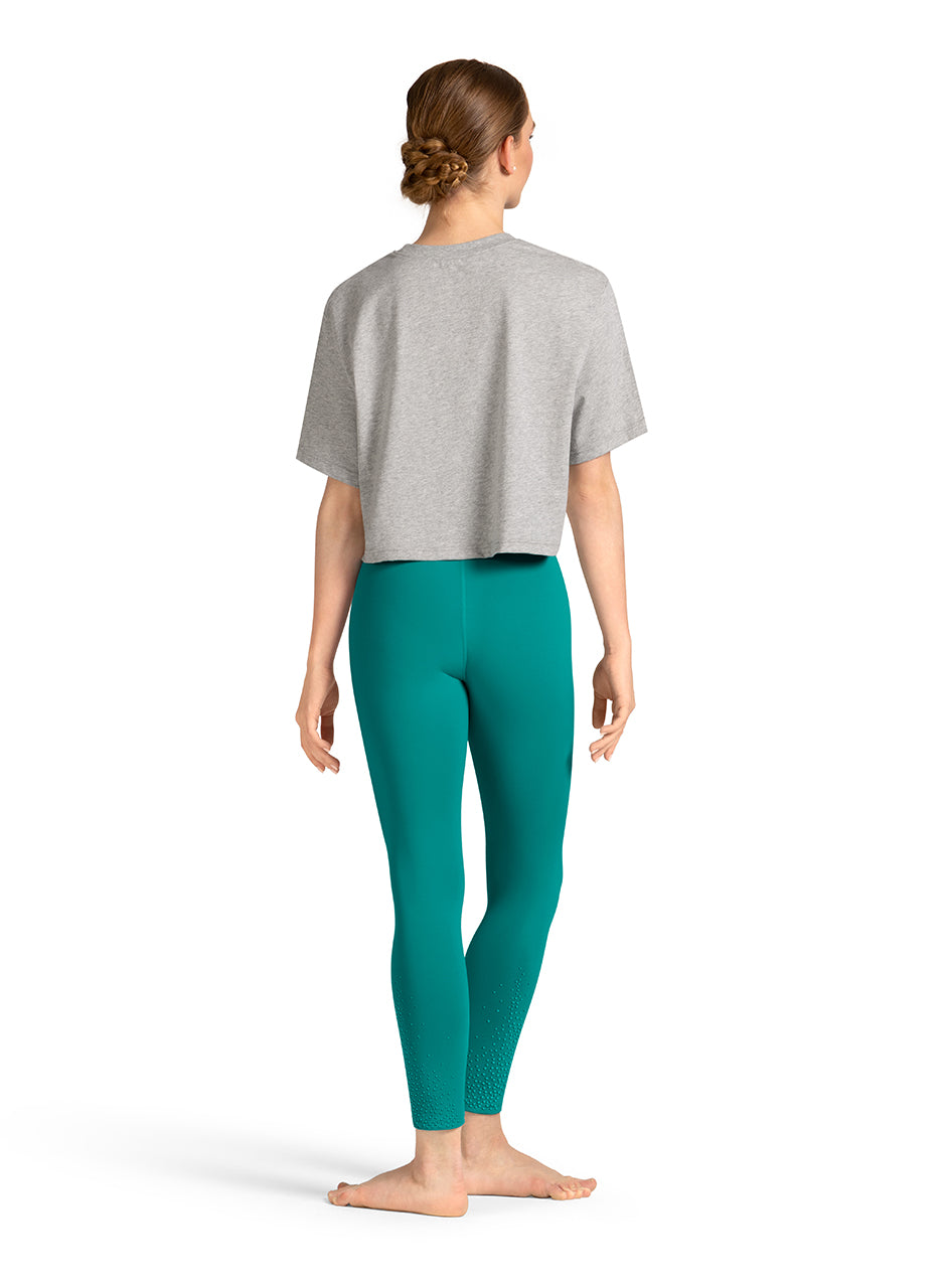 Mirella 'Dance' Crop Tee, Snow Marle M30009L