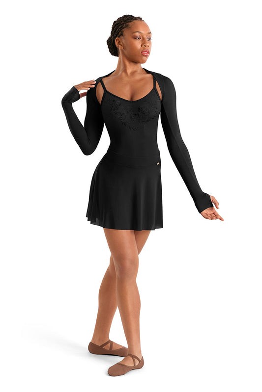 Mirella Long Sleeve Shrug, Black M30015L