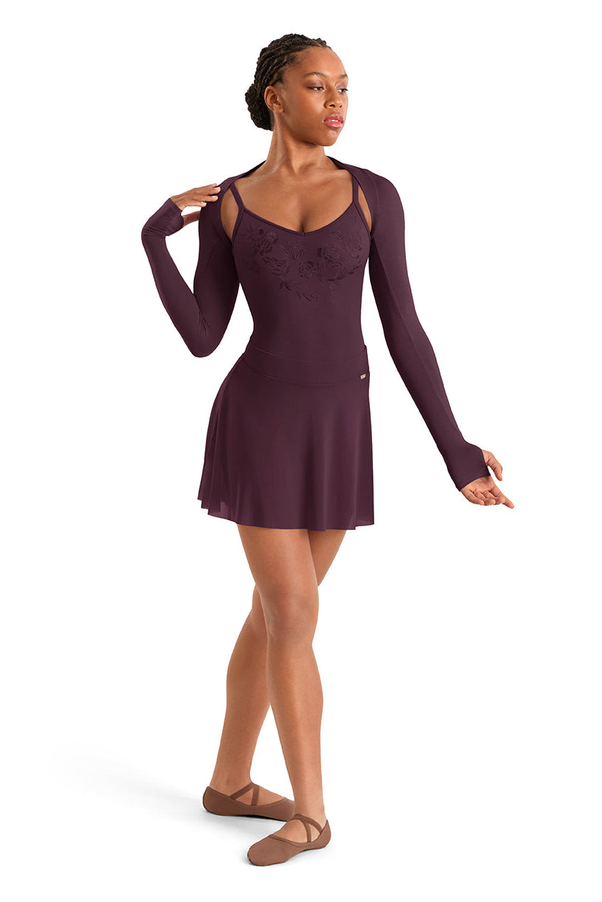 Mirella Long Sleeve Shrug, Merlot M30015L