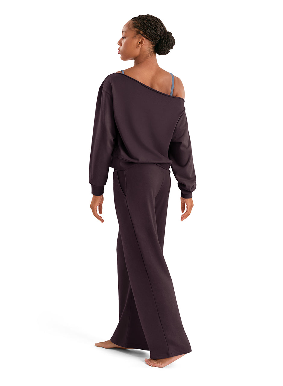 Mirella Off Shoulder Sweater, Merlot M30019L