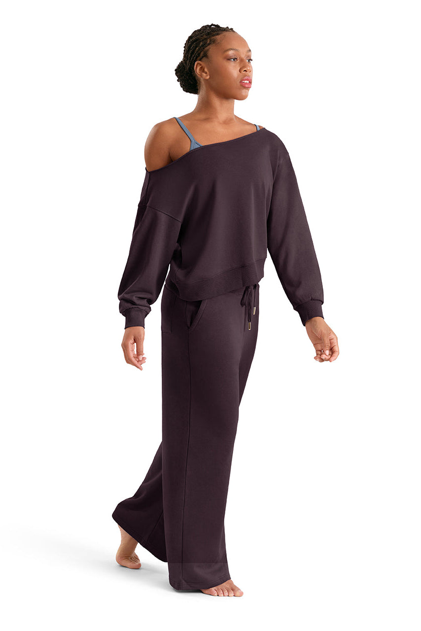 Mirella Off Shoulder Sweater, Merlot M30019L