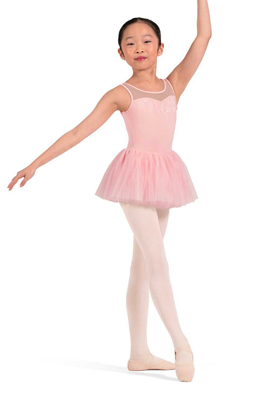 Mirella Embroidered Tutu Dress, Pink M50011C
