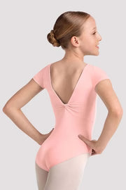 Mirella Kaleidoscope Boat Neck Leotard, Pink M20005CB