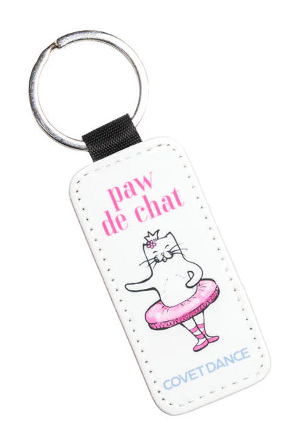 Covet Dance Paw de Chat Glitter Keychain, PDC-GL-TAG