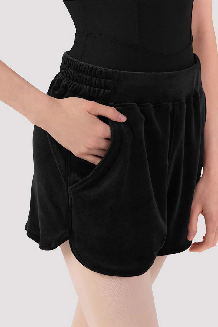 Bloch Adults Debby Velvet Short, Black R90007