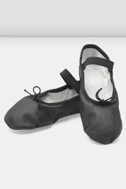 Bloch Adult Dansoft Leather Ballet Shoes, Black S0205L