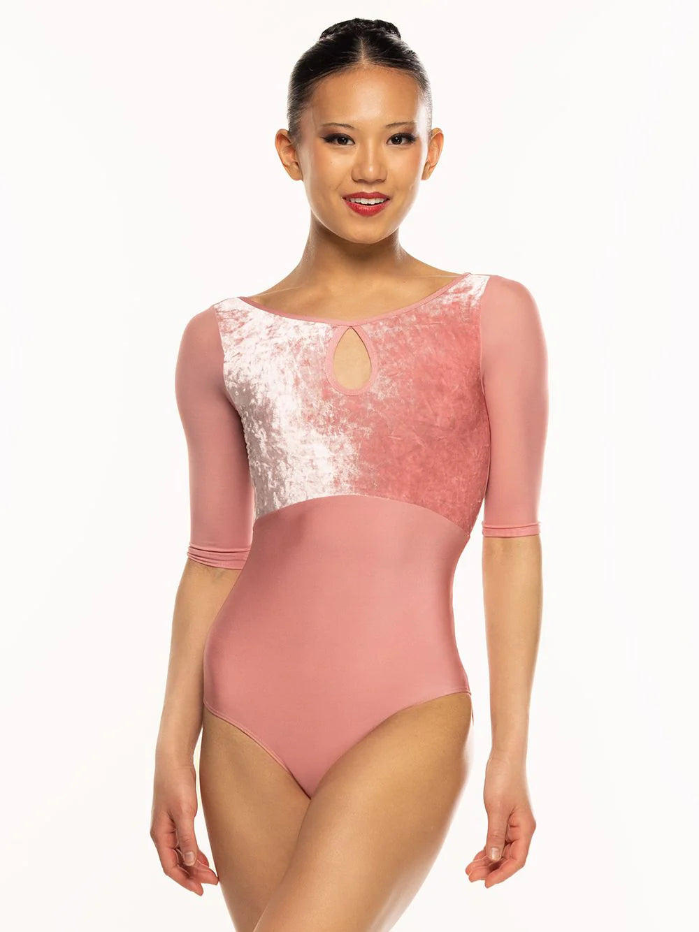 Elevé Dancewear Rendi Half Sleeve Leotard, Lantana