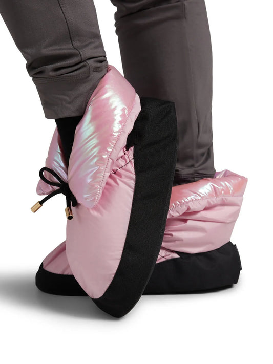 Capezio Mini Glam Bootie, Metallic Light Pink WB200F