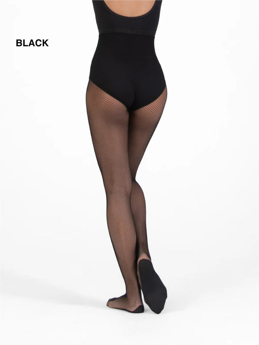 Body Wrappers Plus Size TotalSTRETCH Seamless Fishnet Tights, A69X