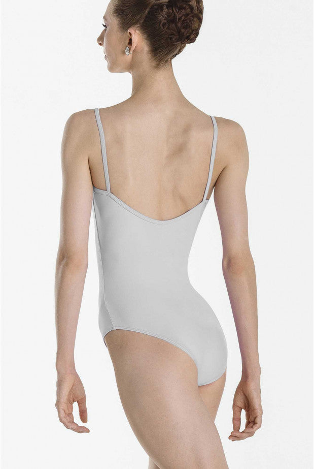Wear Moi Abbie Pinch Front Camisole Leotard, Light Grey ABB