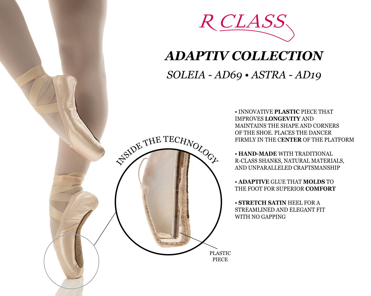 R-Class Soleia Pointe Shoe - H Shank, AD69