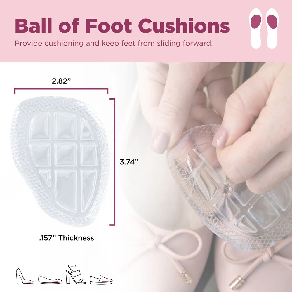 Foot Petals Air Gel Ball of Foot Cushions, 75117