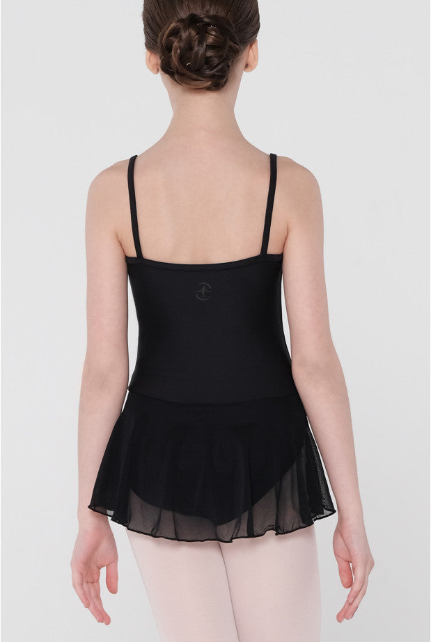 Wear Moi Kids Bagatelle Skirted Camisole Leotard, Black BAGC