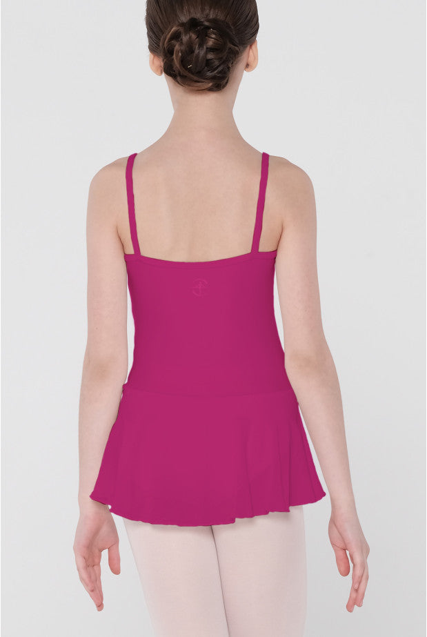Wear Moi Kids Bagatelle Skirted Camisole Leotard, Fushia BAGC