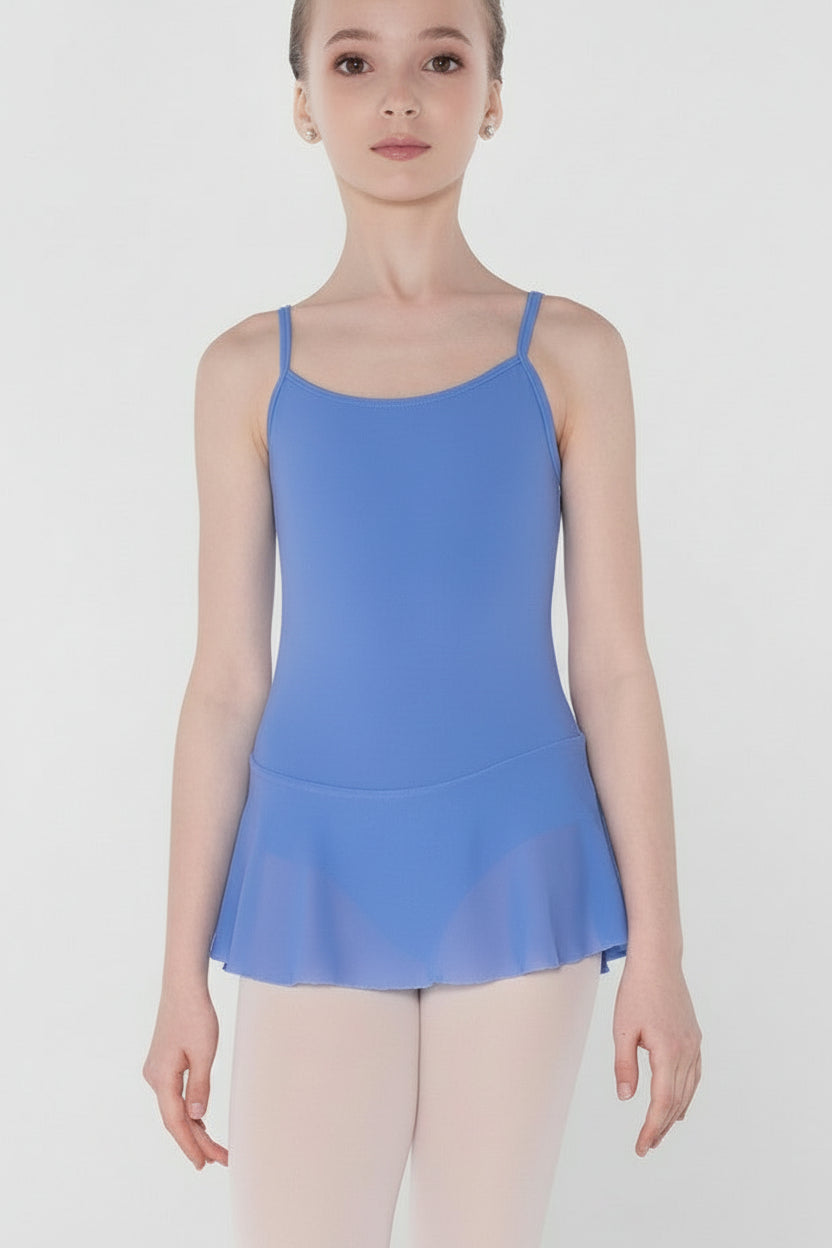 Wear Moi Kids Bagatelle Skirted Camisole Leotard, French Blue BAGC