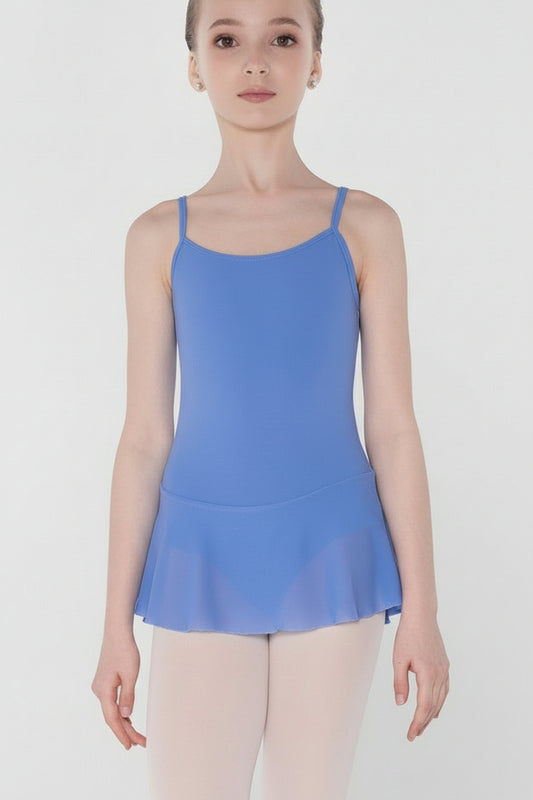 Wear Moi Kids Bagatelle Skirted Camisole Leotard, French Blue BAGC