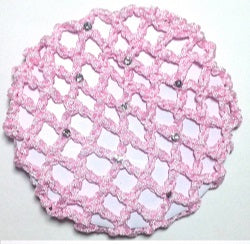 CJ Merchantile Medium Rayon Bun Cover with Rhinestones, BC01