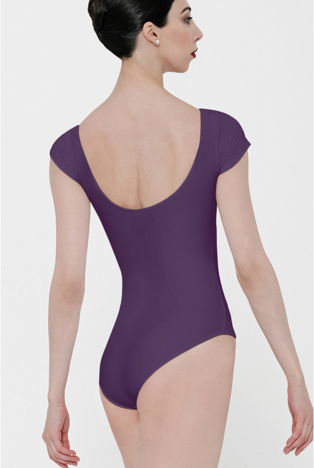 Wear Moi Candide Cap Sleeve Leotard, Prune CAN