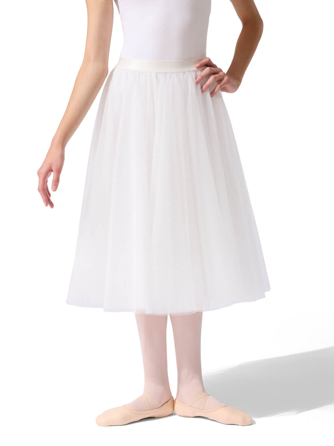 Capezio Étoile Long Tutu Skirt - Child, White N280C