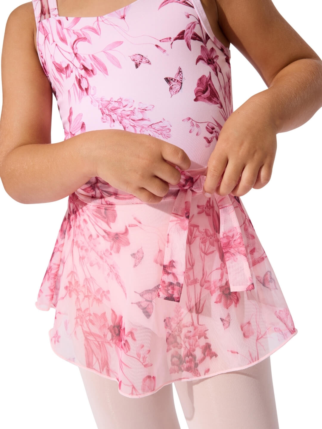 Capezio Fairy Toile Fae Ribbon Skirt, Pink F12645C
