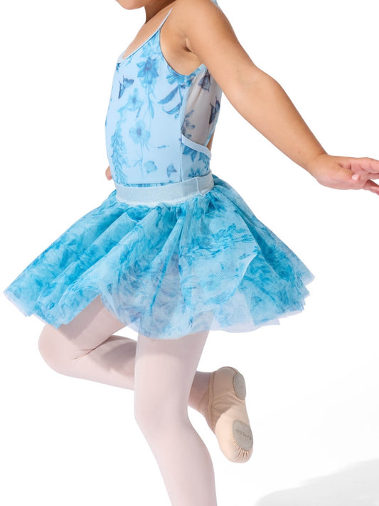 Capezio Fairy Toile Folk Tale Tutu Skirt, Light Blue F12646C