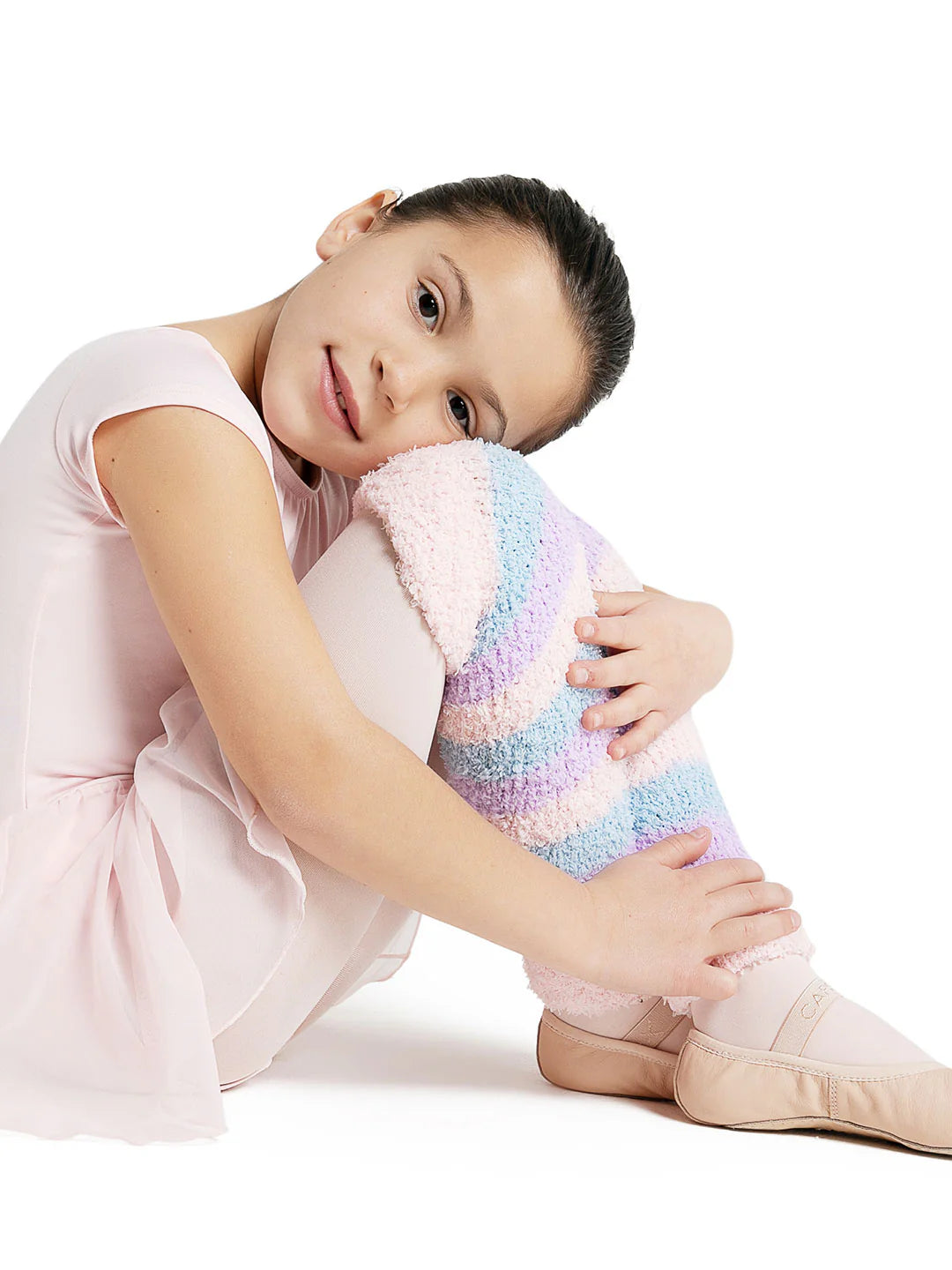 Capezio Harmonie 12" Striped Pamper Legwarmer - Child, CK10983C