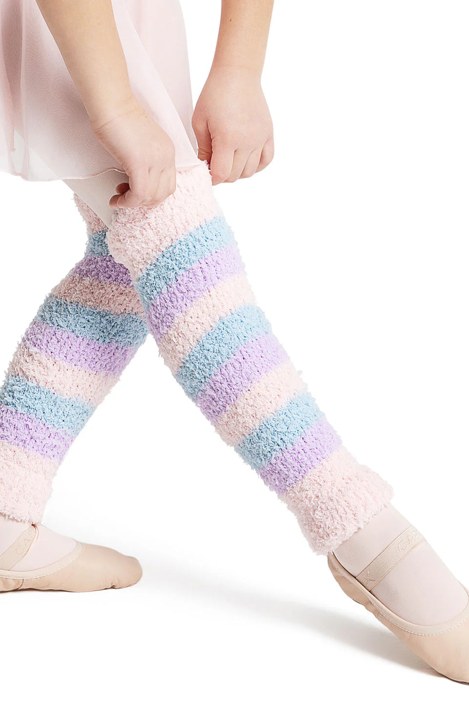 Capezio Harmonie 12" Striped Pamper Legwarmer - Child, CK10983C