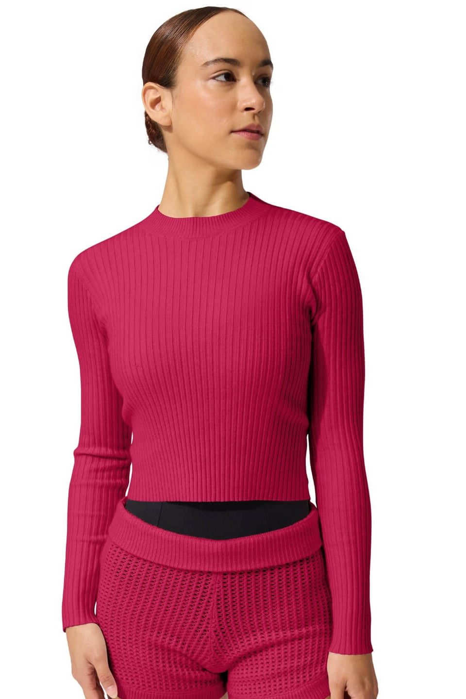 Capezio Mise-En-Scene Coppola Long Sleeve, Red Bud CK11012W