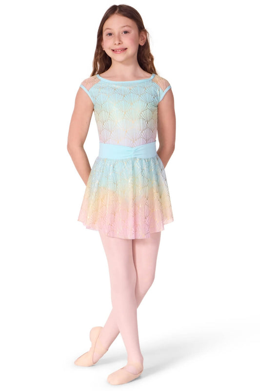 Capezio Sea Star Sand Dollar Skirt, Turquoise F12585C