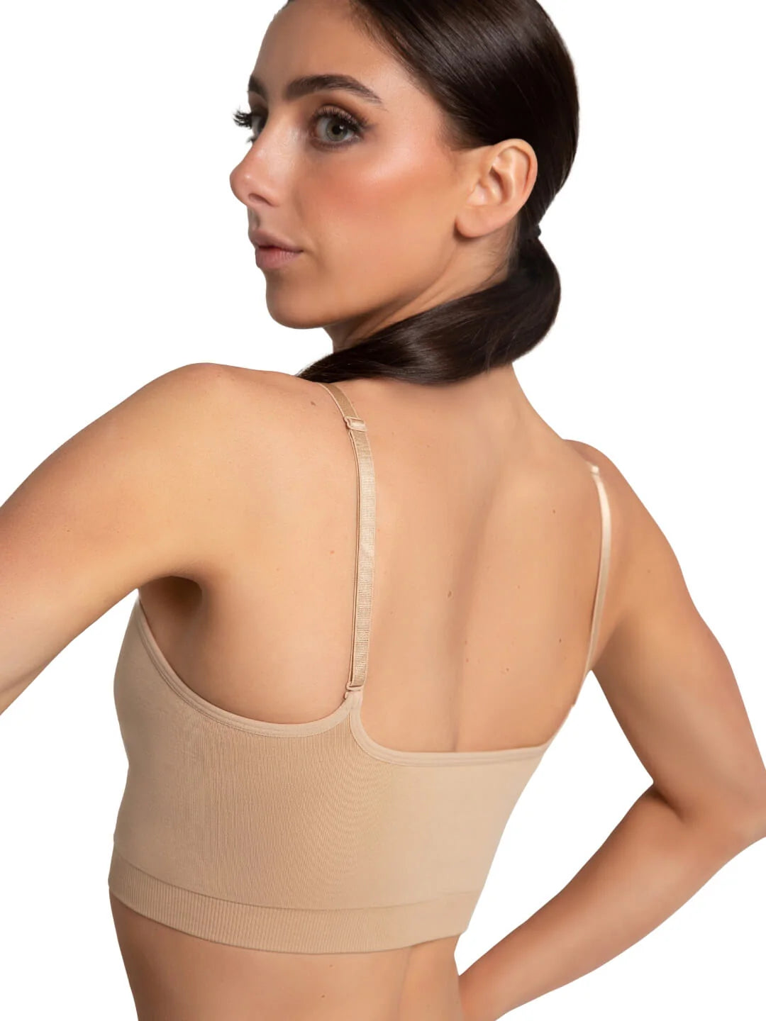 Capezio Seamless Convertible Longline Bra, 3769W