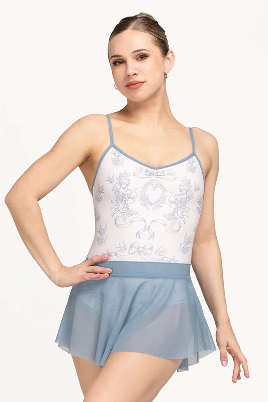 Eleve Dancewear Hipster Skirt, Light Jean Mesh