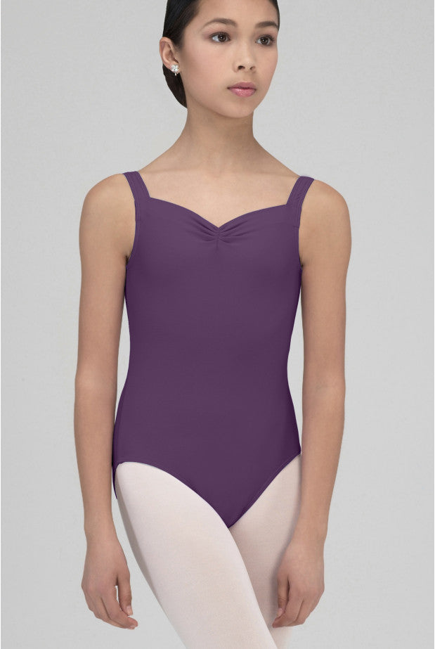 Wear Moi Faustine Pinch Front Tank Leotard, Prune FAUC