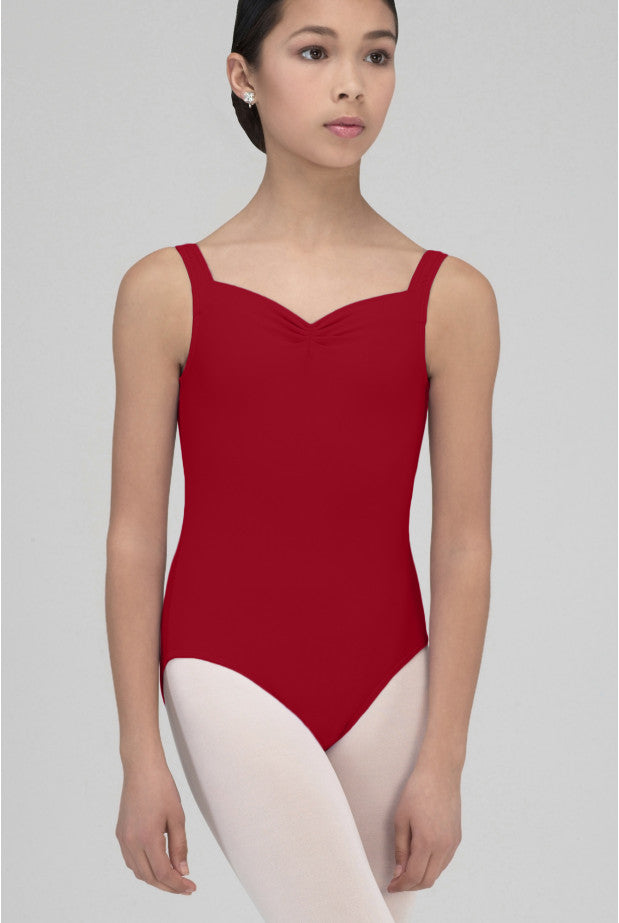 Wear Moi Faustine Pinch Front Tank Leotard, Red FAUC