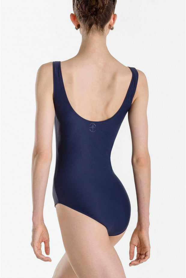 Wear Moi Faustine Pinch Front Tank Leotard, Navy FAU