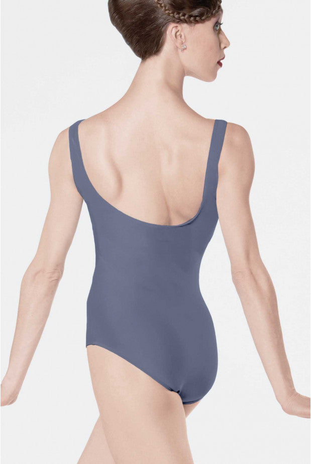 Wear Moi Faustine Pinch Front Tank Leotard, Dark Grey FAU
