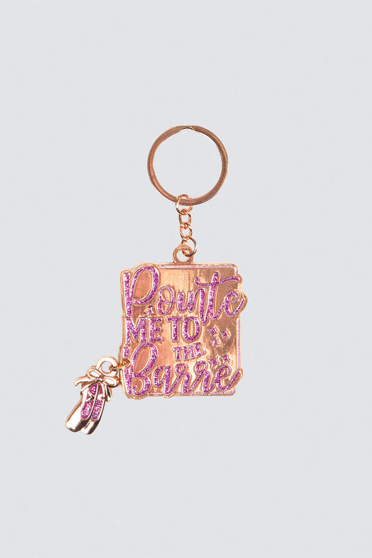 Energetiks Pointe Me to the Barre Keychain, G099