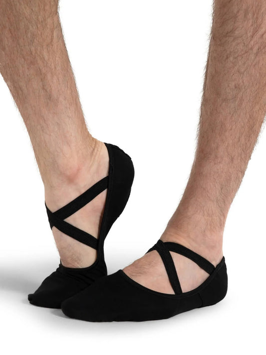 Capezio Hanami Canvas Slipper, Black 2037W