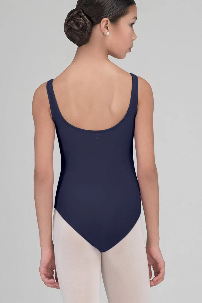 Wear Moi Faustine Pinch Front Tank Leotard, Navy FAUC