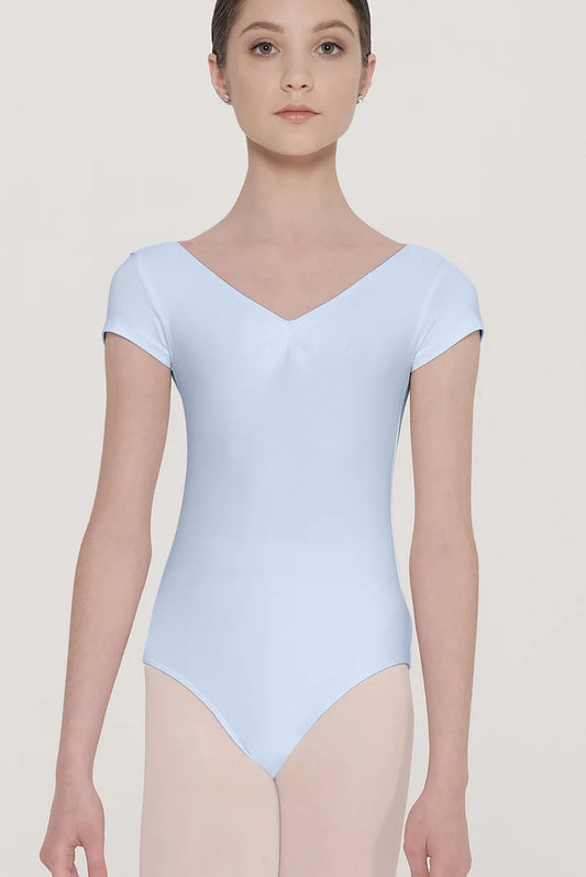 Wear Moi Candide Cap Sleeve Leotard, Sky CANC